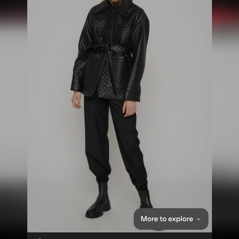 Topshop Black Quilted Women's Jacket